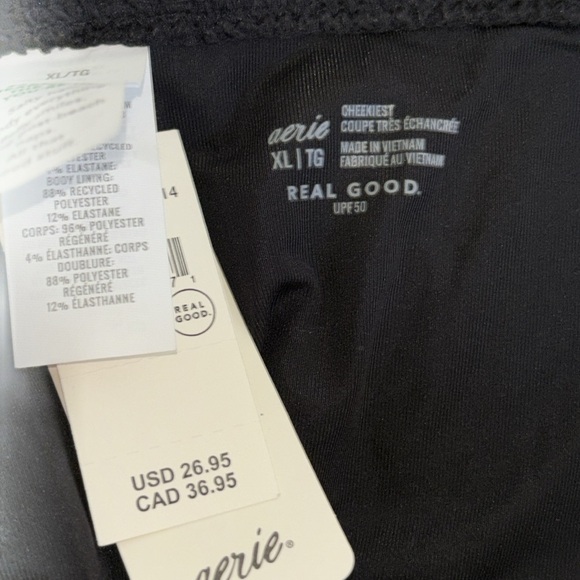 NWT Aerie Crinkle Cheekiest Tie Bikini Bottoms - Picture 5 of 8